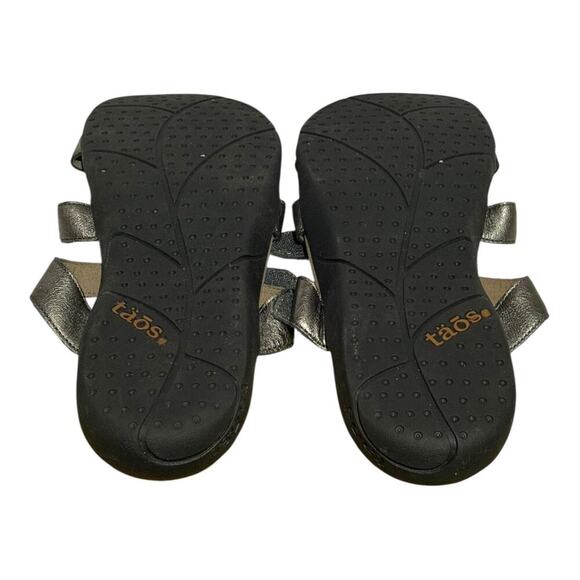 Taos Footwear Women's Comfort Sandals Metallic Strappy Size 11 Arch Support - Picture 7 of 8